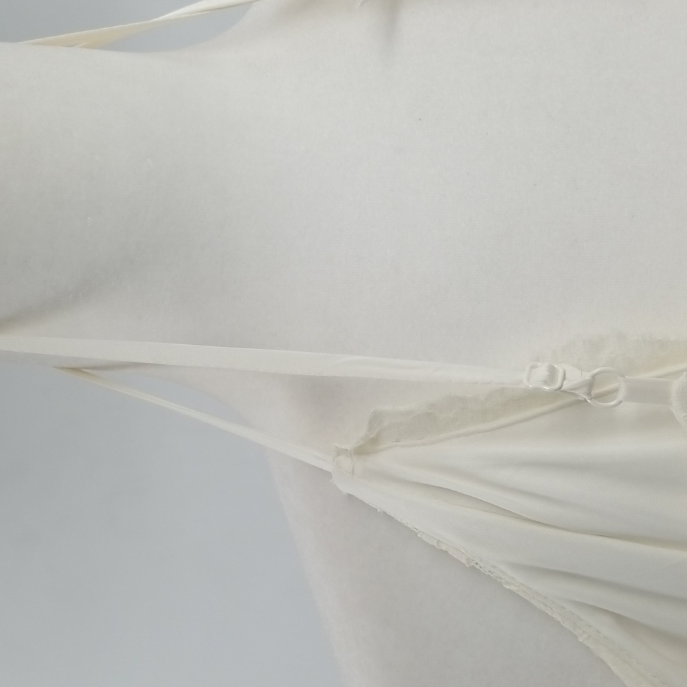 Express Cream Jumpsuit Lace Top Spaghetti Straps & Pockets Jumpsuit - Picture 12 of 15